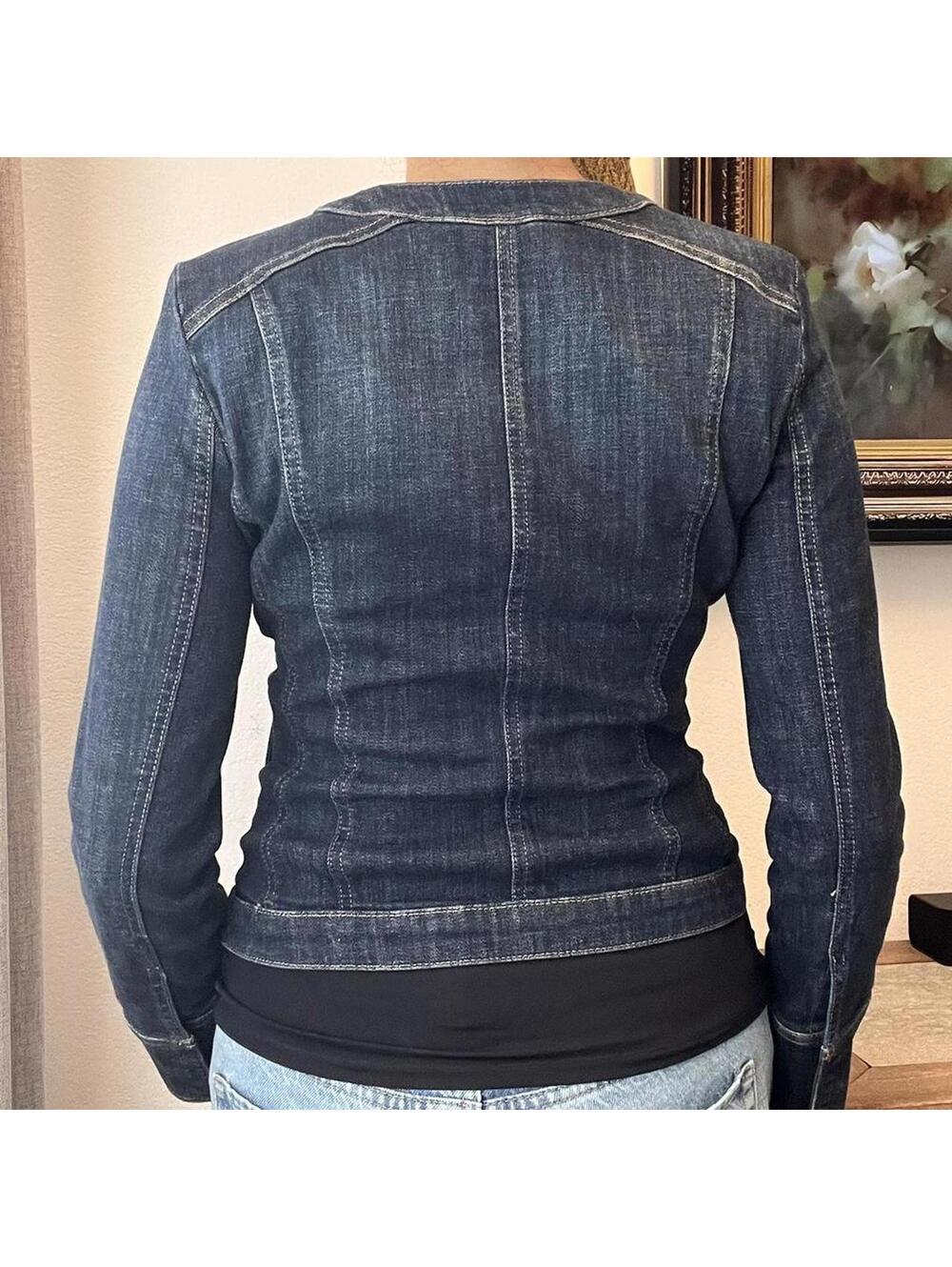 Fitted Denim Jacket - Picture 5 of 8